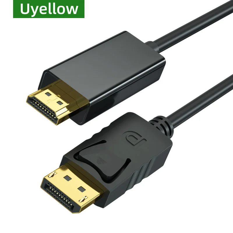 منفذ عرض DP أصفر إلى محول متوافق مع HDMI محول Conn...