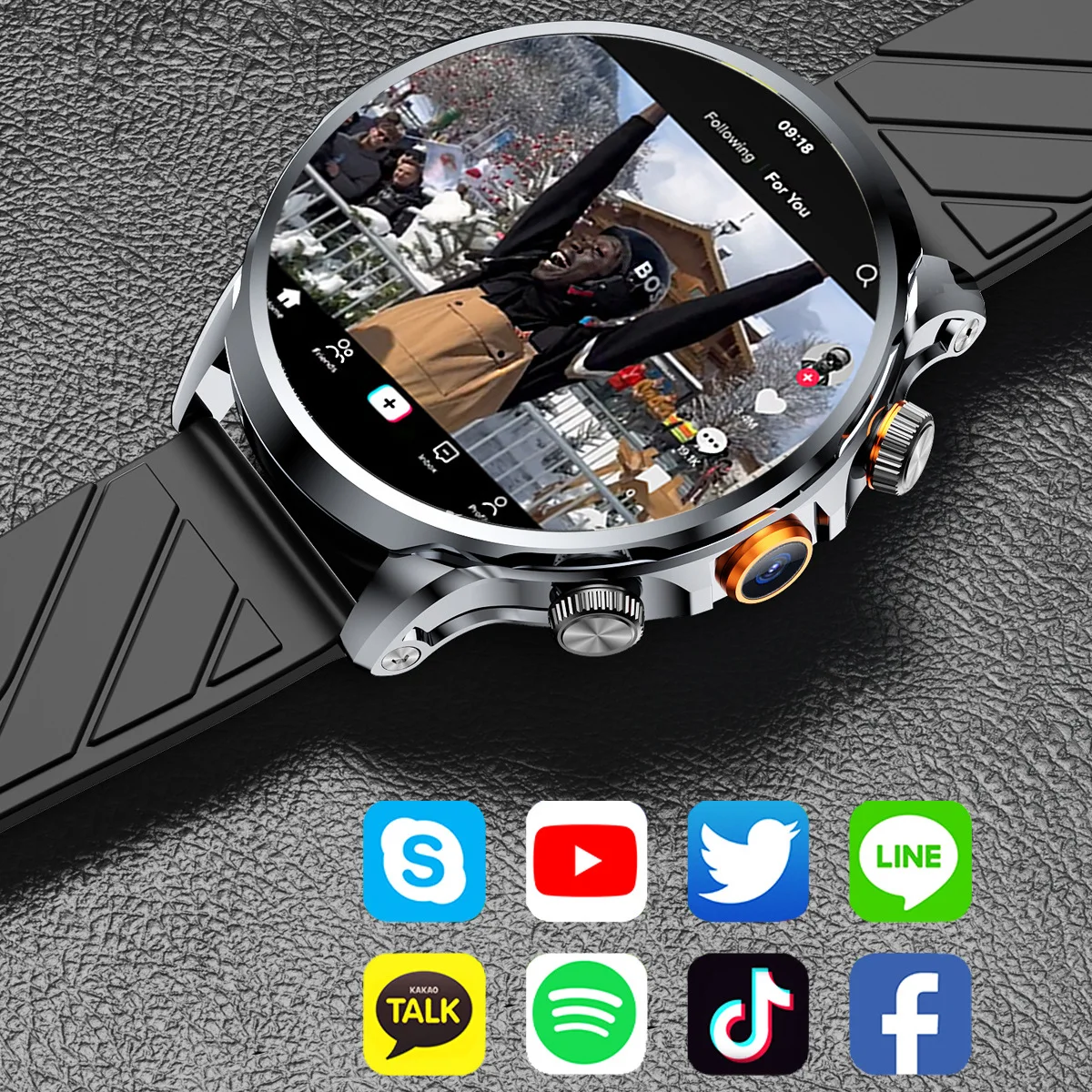 1.85Inch Smartwatch Large Screen Telephone Wrist Watch Independent Android System Card Insertion Capability WiFi Internet Access AliExpress