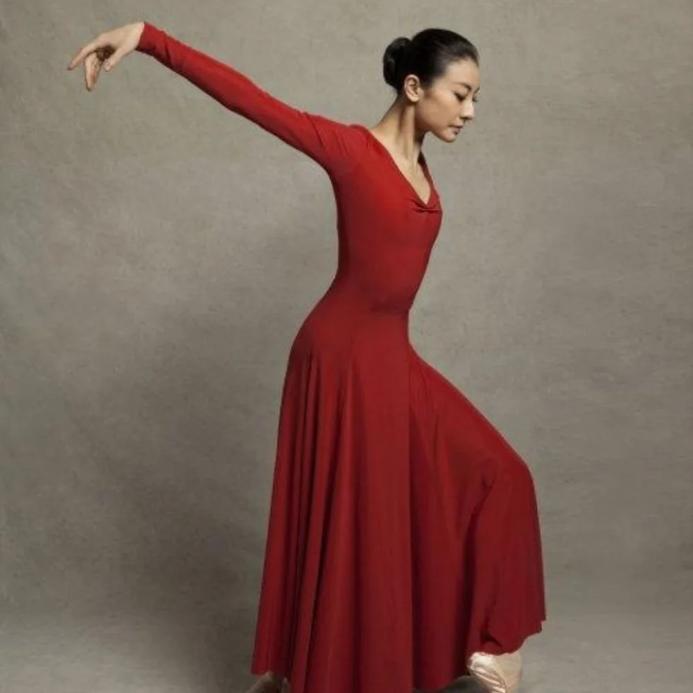 Carmen Modern Ballet Dance Performance Dance Costume for Girls Adult Social Dress Modern Suit Women Long Dresses