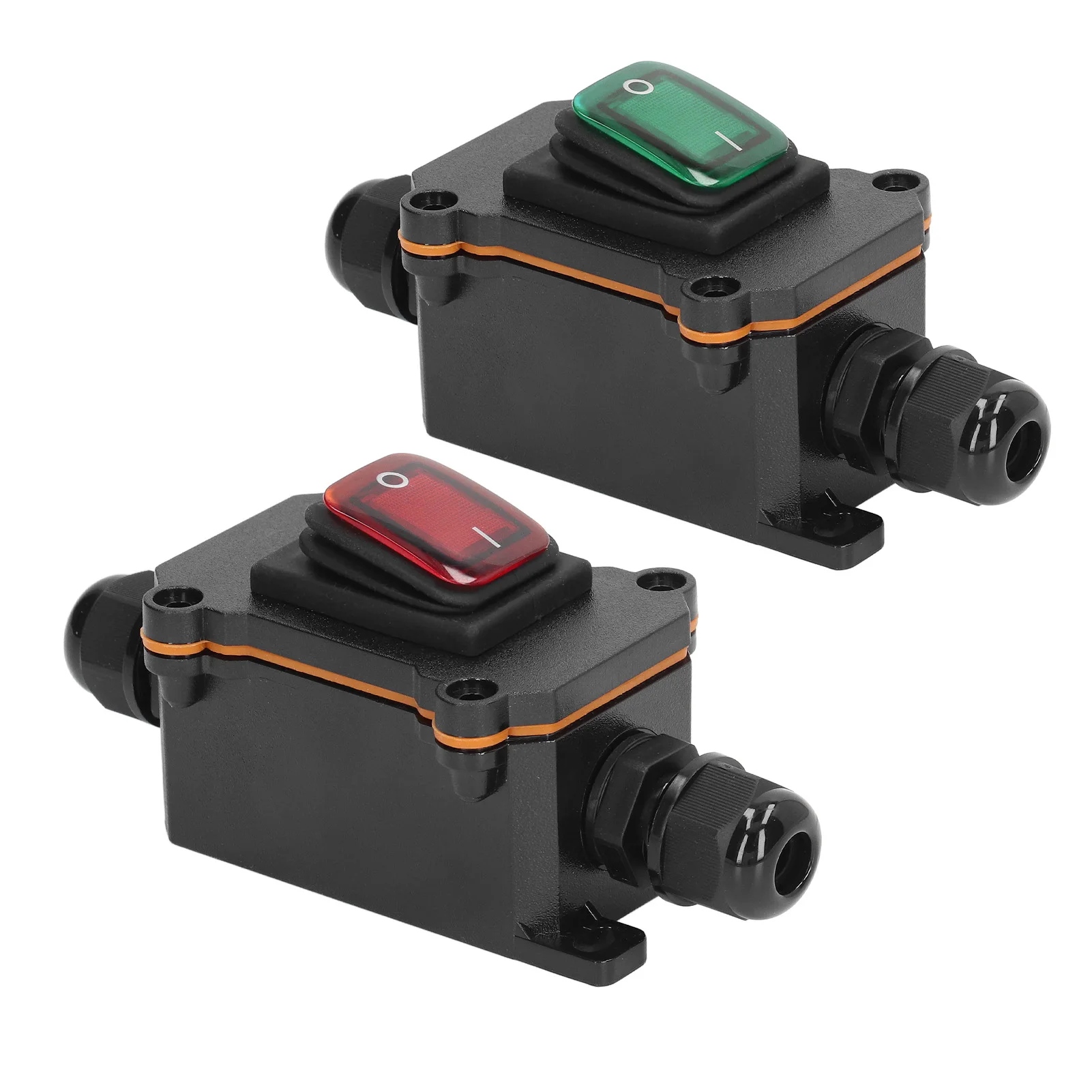 

4 Pin 2 Position Inline Cord Switch with Rocker Button IP65 Waterproof On Off Outdoor Toggle Switch