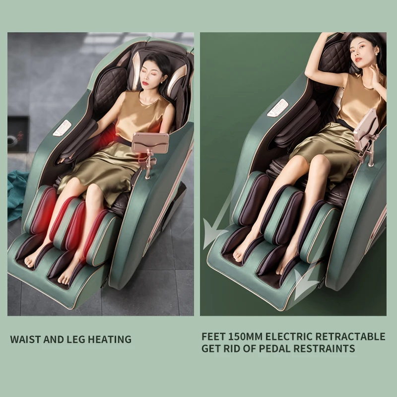 3 Year Warranty 4D SL-Track Zero Gravity full body AirBag Massager Chairs Home 3D Office Chair Luxury Electric Massage Sofa 4