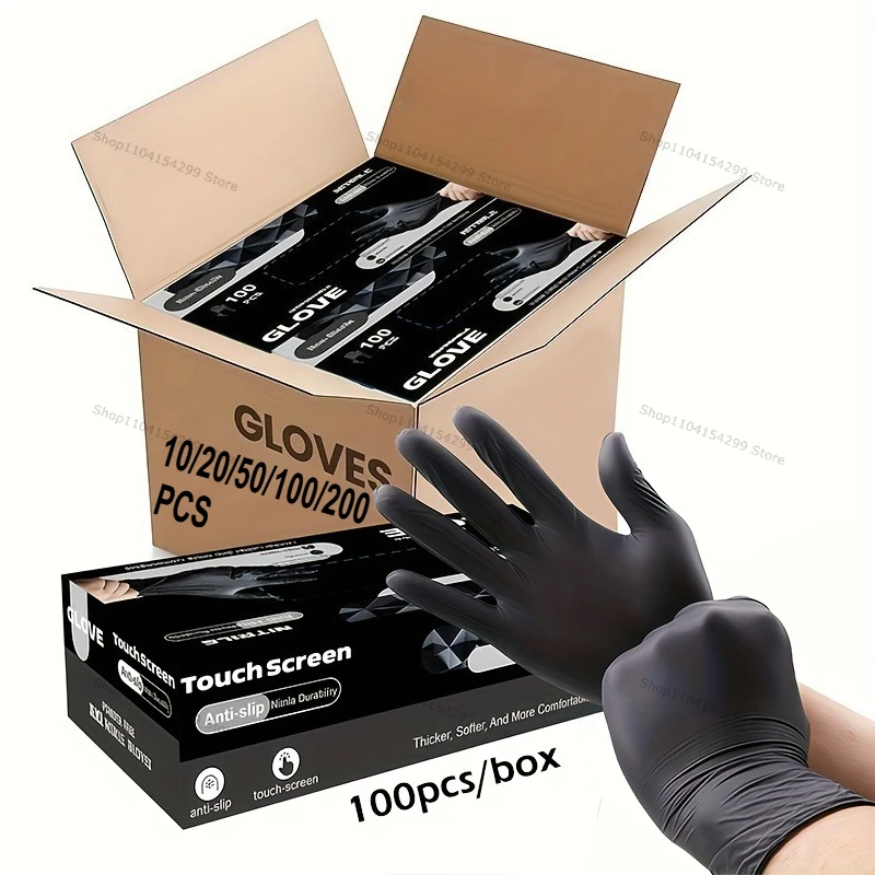 Disposable Nitrile Waterproof Gloves for Dish Washing Kitchen Household Dog Wash Food Working