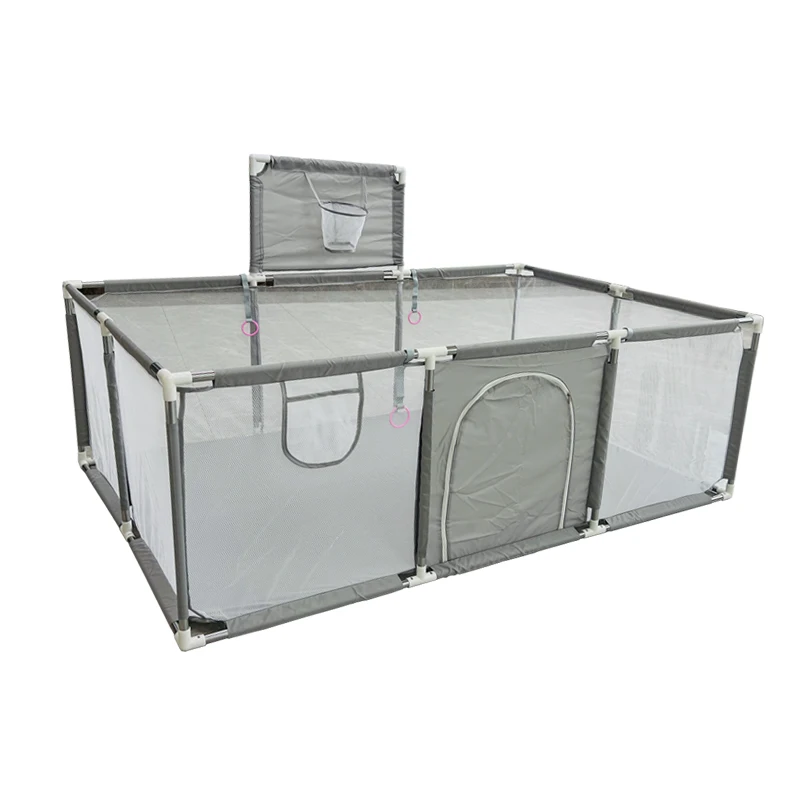 IMBABY Baby Playpen Rectangle Playpen for Children Large Baby Playground Balls Pool Activities for Safety Barrier Fence