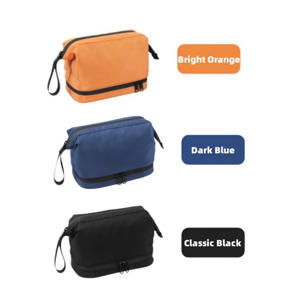 Description Picture 4 of itemDouble Layer Men Large-capacity Toiletrie Bag Women Travel Cosmetic Makeup Kit Waterproof Dry and Wet Separation Storage Bags