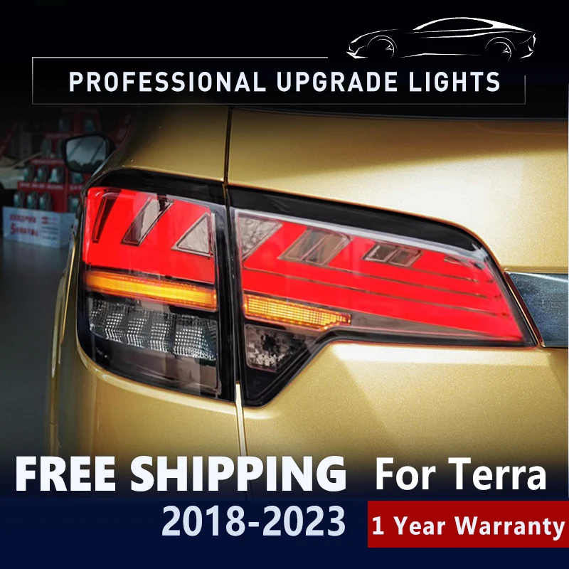 

Стайлинг автомобиля для Nissan Terra 2018, 2019, 2020, задний фонарь, анимационная лампа, тормозной фонарь, предупредительная лампа