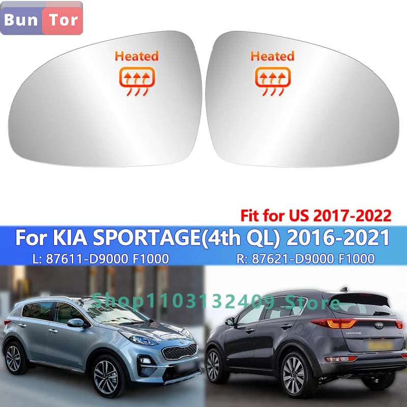 Kia Sportage R 2018 2019 2020 2021 対応カーアクセサリー オートリアビュードアウィングミラーサイド 車 5/8  ワイヤー外側リアビューミラーアセンブリ起亜 Sportage KX5 QL 2016 2017 2018 2019 電動 カーアクセサリー起亜  Sportage KX5 QL 2016 2017 2018 2019 車外 ... サイドミラー と互換性のあるキア用 と互換性のあるスポーテージ用 KX5用 QL用 2016-2019 バックミラーアセンブリ(R)