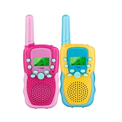 Enhanced Product Title: Fun Adventure Walkie Talkies for Kids - Long Range 2 - Pack for Outdoor Play and Family Games (Yellow Red Set)