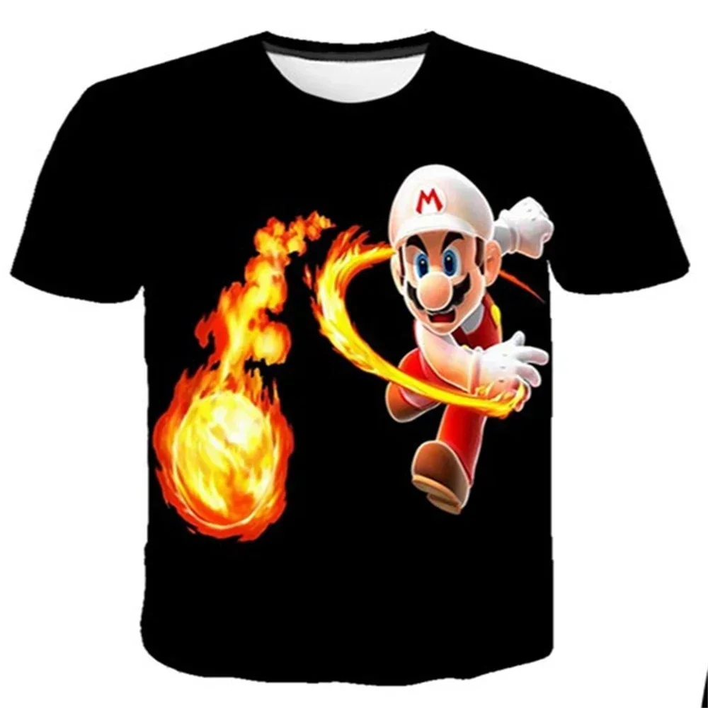 

Child Super Marios T-shirts Boy Cartoon Tops Tees Children's Clothing Baby Boys T Shirt Kids Girl Clothes Summer Short Sleeve