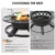 Red Mountain Valley 47 Outdoor Fire Pit with Adjustable Grill 2-in-1 Large Wood Burning Round FirePits for Patio and Backyard D 6