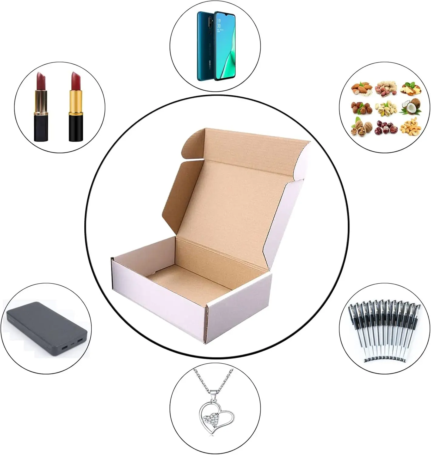 White Shipping Toy Packaging Box 100 Pack for Storage and Shipping Packaging Craft Gifts Gifts Products