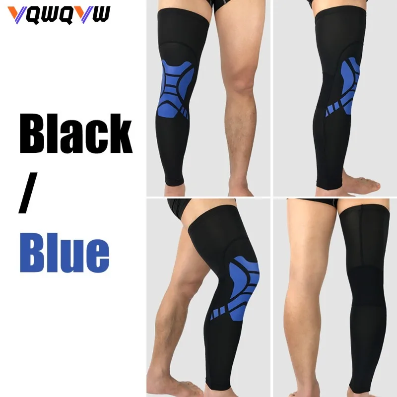 1Pcs Sports Compression UV Long Leg Sleeves for Running Basketball Football Cycling Volleyball Leg Support for Men and Women