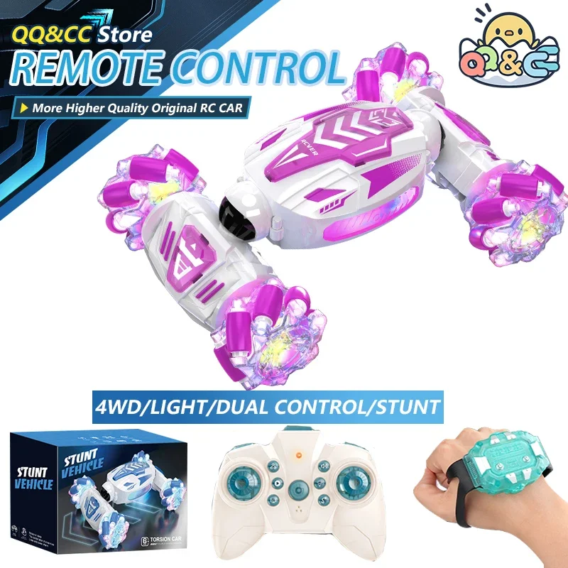 Electric RC Mini Car with Dual Remote Control and Lights