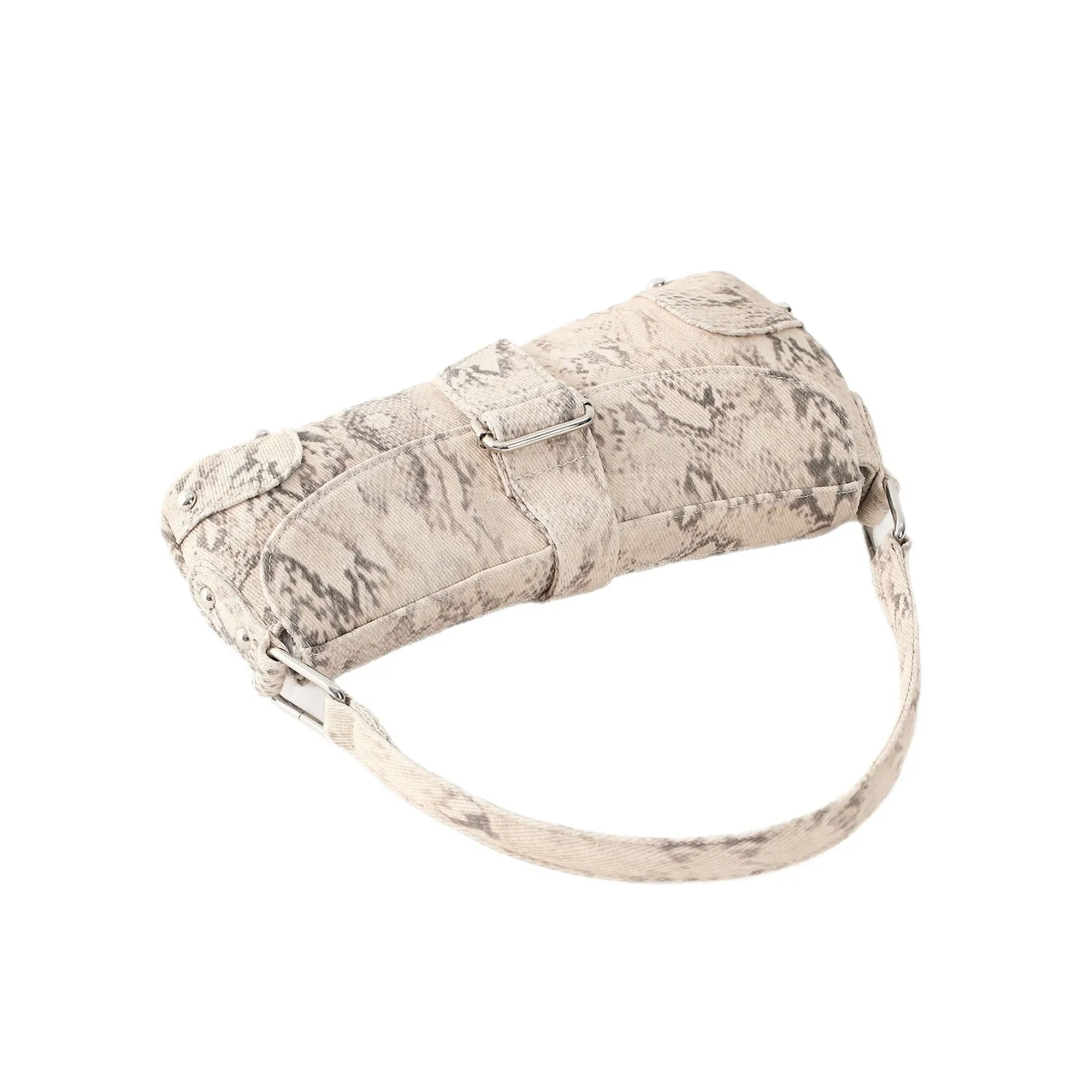 NEW snake pattern Prints Chest Bags Women pu leather Shoulder Crossbody Bag Fashion Latest Saddle Underarm Handbags