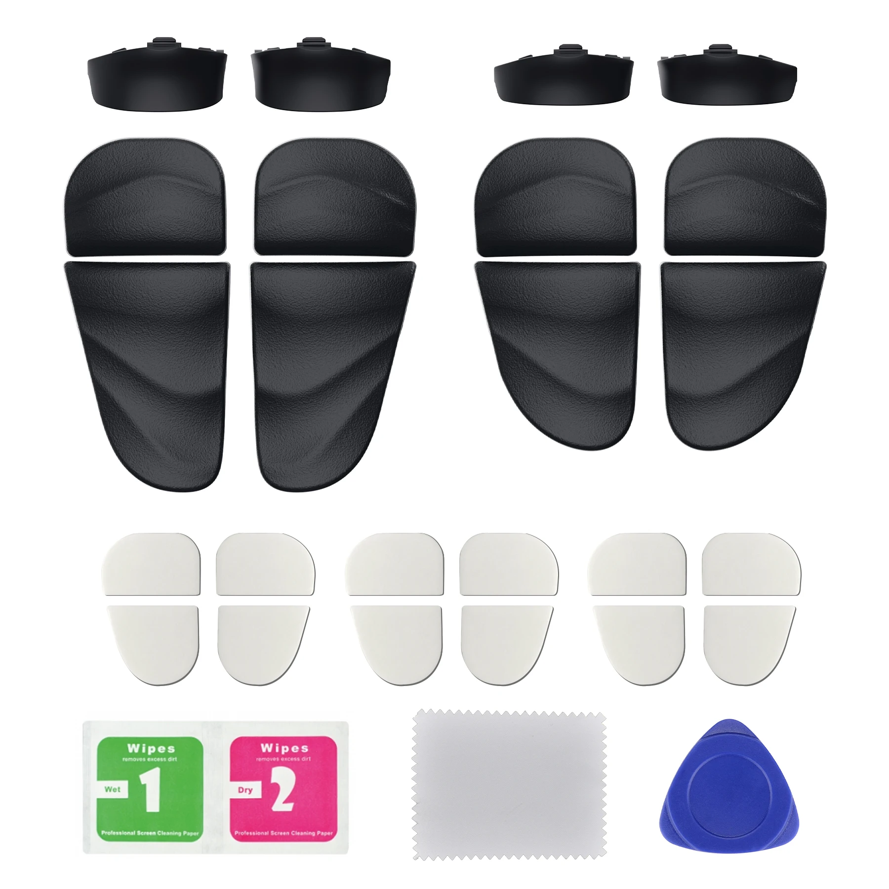 kit de extensão de botões de ombro de parada de gatilho de duna playvital para controlador extensores de disparador de de rolha para