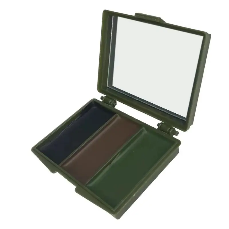 Colors Makeup Long Lasting Camos Face Body Paint with Mirror Compact Camos Concealment Face Paint Camouflage Oil Camouflage