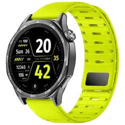 Magnetic Silicone Band, 22mm - Universal Fit - Forerunner 970 (Fluorescent green)