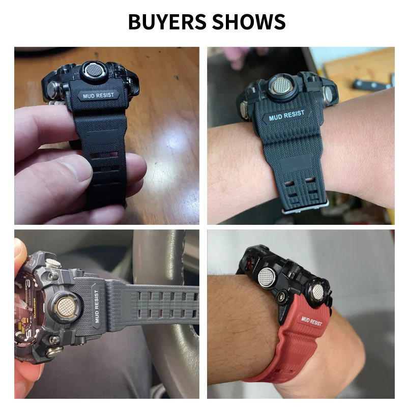 내구성 있고 편안한 G-SHOCK Casio 빅 머드 킹 개조 워치 스트랩