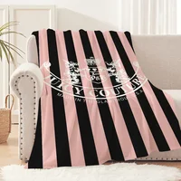 warm soft plush J-juicy design blanket Y2K for sofa living Luxury room office C-couture bedroom fashion travel gift Flannel 1
