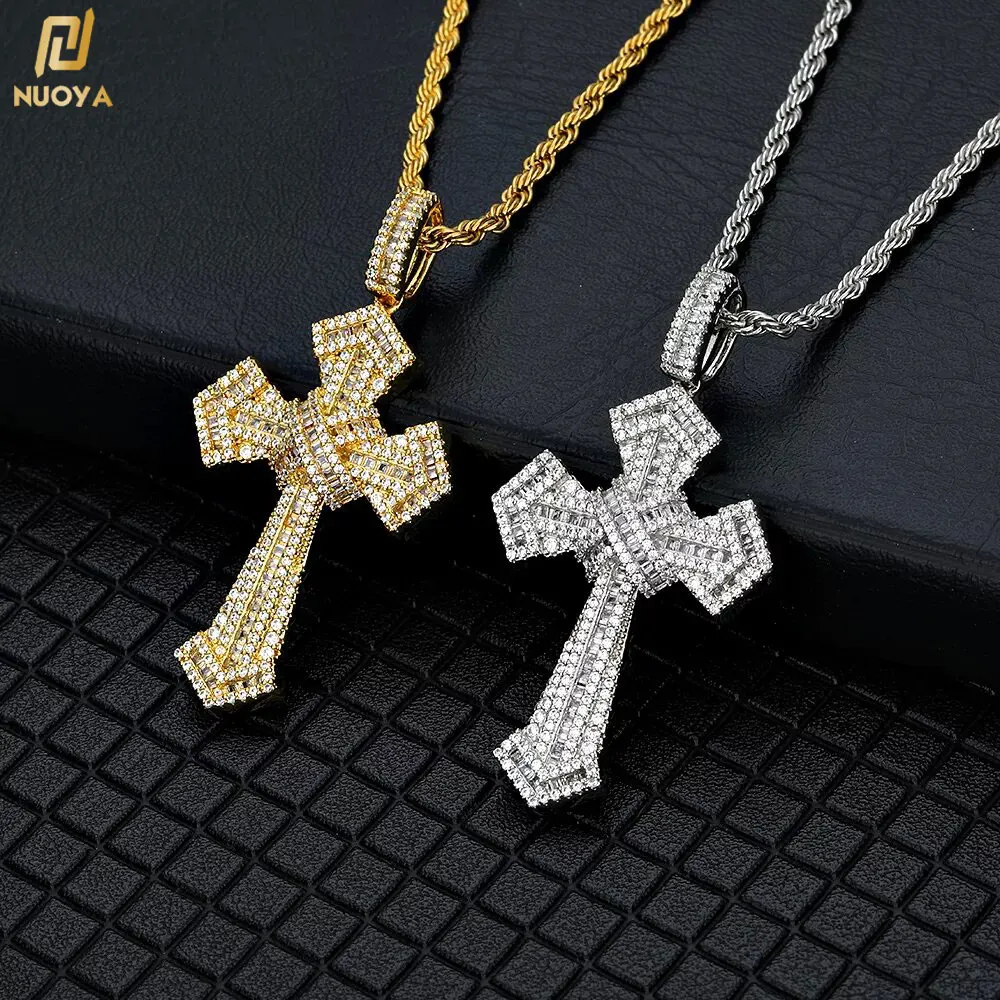 Cz Cross Charms Jewelry Making  Antique Silver Cross Charms - 2pcs 53x74mm  Antique - Aliexpress