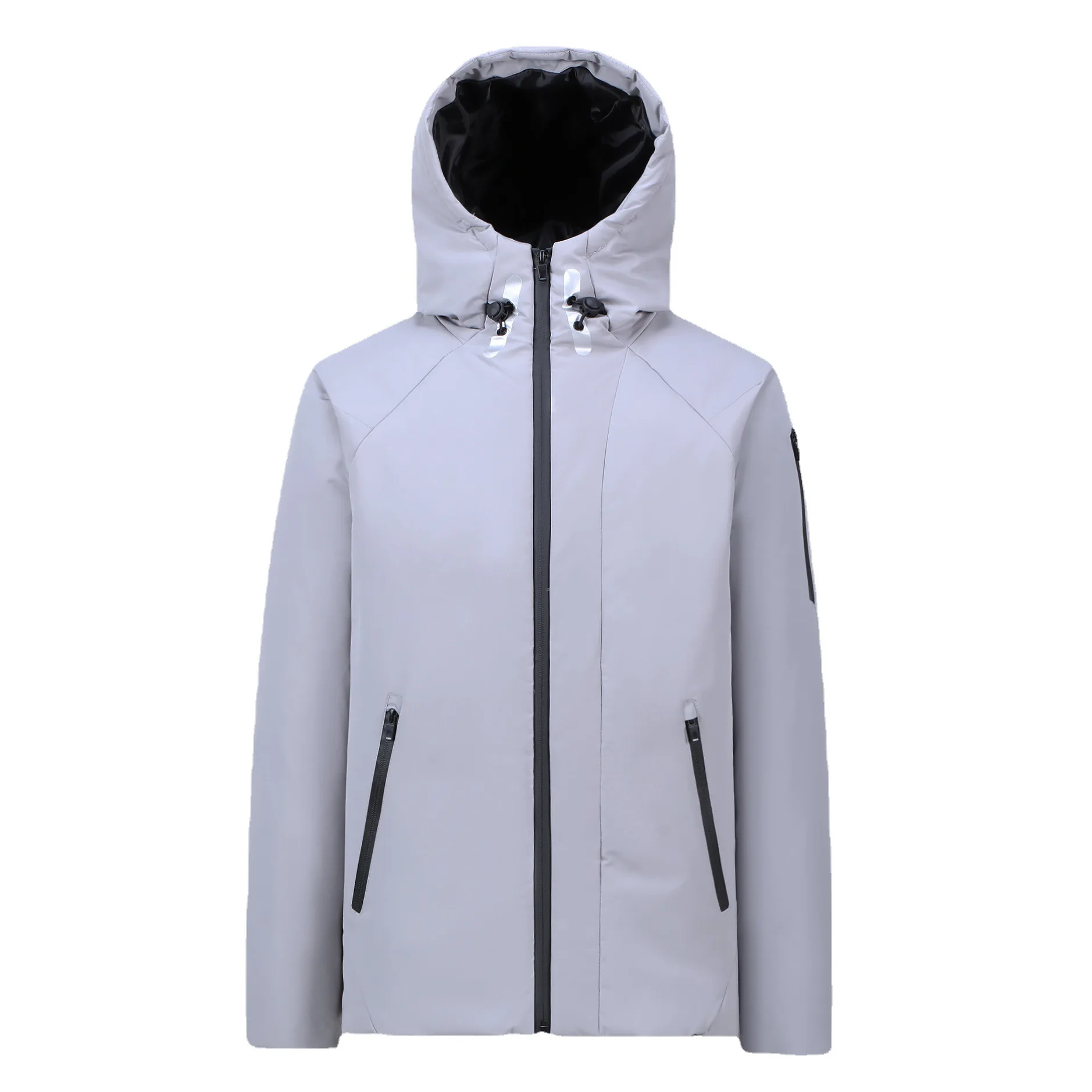 Men's Winter Jacket Casual Winter Stand Collar Puffer Thick Hat White Duck Parka Male Coat Men's Winter Down Jacket With Hood