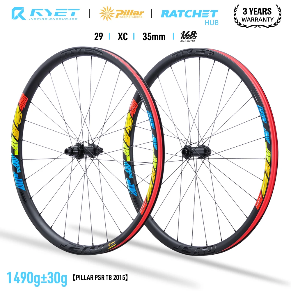 Paire De Roues VTT 27.5/29" - Largeur 30/35mm, Compatible Tubeless, Moyeux HG/XD/MS