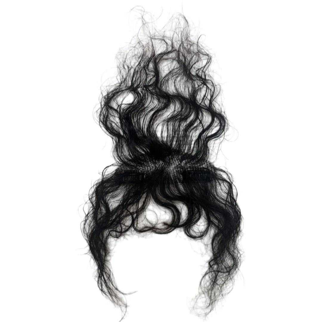 Frangia ricci in capelli veri con clip per diradamento capelli_voghion.com