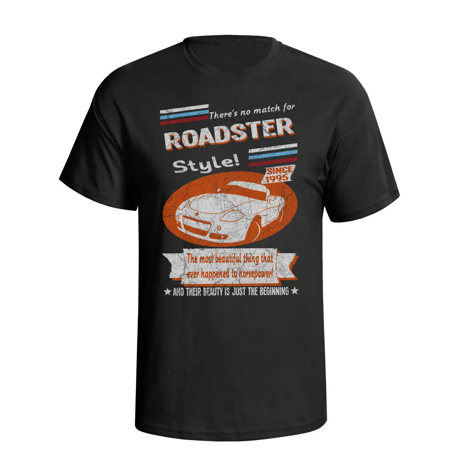 T-Shirt Da Uomo Fiat Barchetta Roadster 1995 Cotone Organico Retro Car Eco Gift