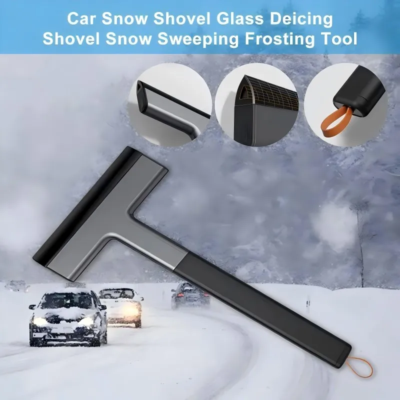 Car Windshield Snow Shovel Snow Brush Ice Scraper Ice Removal Tool Portable And Cute Shovel With Non-Slip windshield shovel snow shovel car snow brush snow ice scraper ice deicing tool
