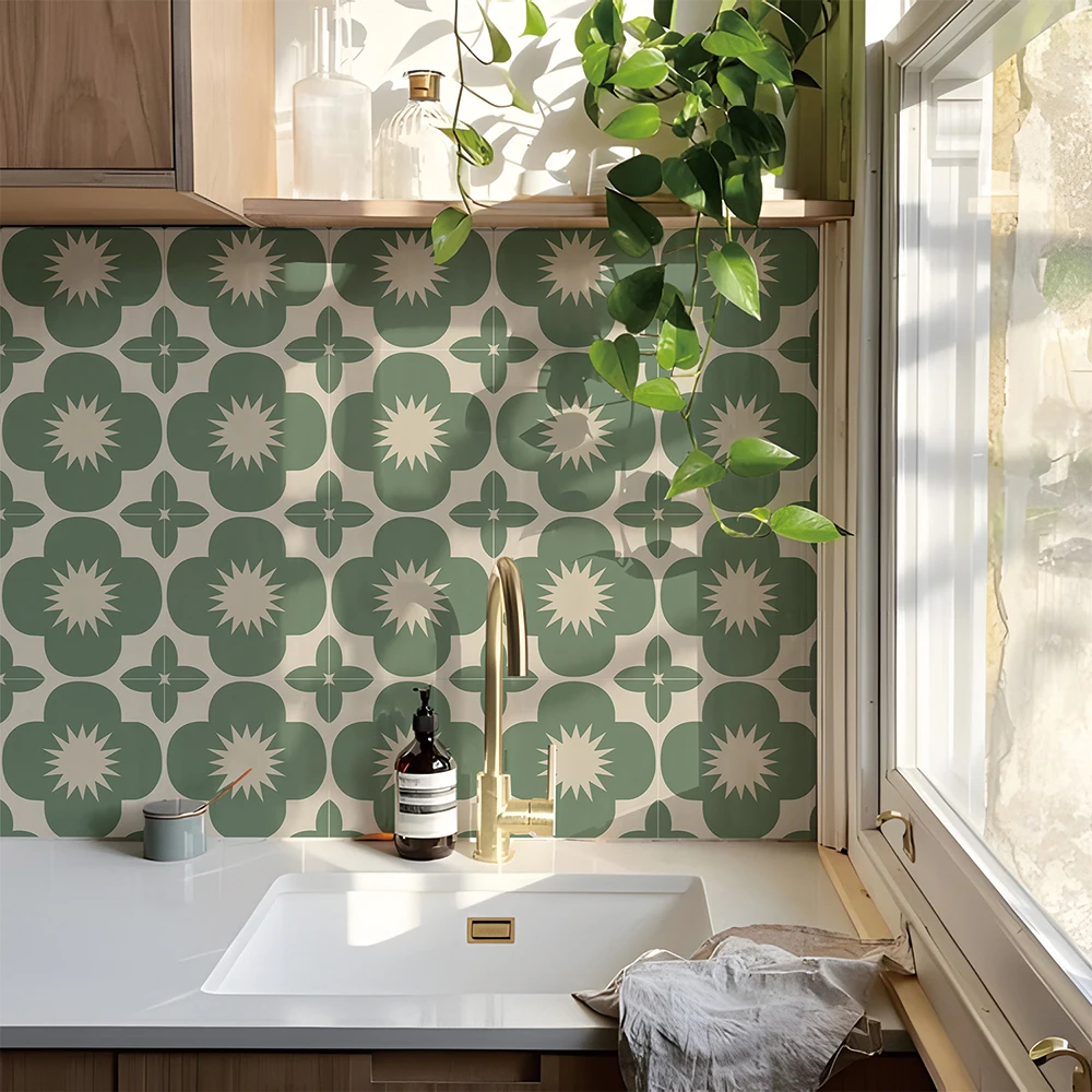 Wall Stickers 10pcs Kitchen Backsplash Self Adhesive For Home Tiles