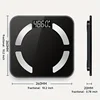 Smart Scale Track Weight BMI Body Fat High-Capacity Health Monitor with App 400lbs weighing scale Bluetooth Precision 1