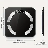 Smart Scale Track Weight BMI Body Fat High-Capacity Health Monitor with App 400lbs weighing scale Bluetooth Precision 1