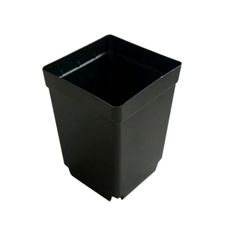 

500PCS Plant Disposable Flower Pot Small Black Square Cutting Seedling Plastic Square Pot