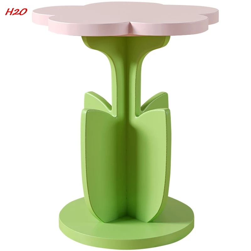 Mesa de centro decorativa de estilo crema fresca, adorno de suelo, mesa lateral pequeña al lado del sofá, muebles suaves de dormitorio, caliente, nuevo, H2O