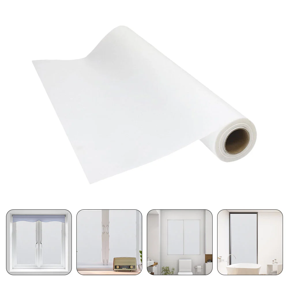 

1 Roll Frosted Window Privacy Film Non Adhesive Static Cling Glass Sticker