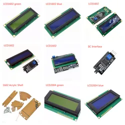 LCD1602 LCD2004 1602 module 16x2 Character LCD Display Module HD44780 Controller blue blacklight AEAK