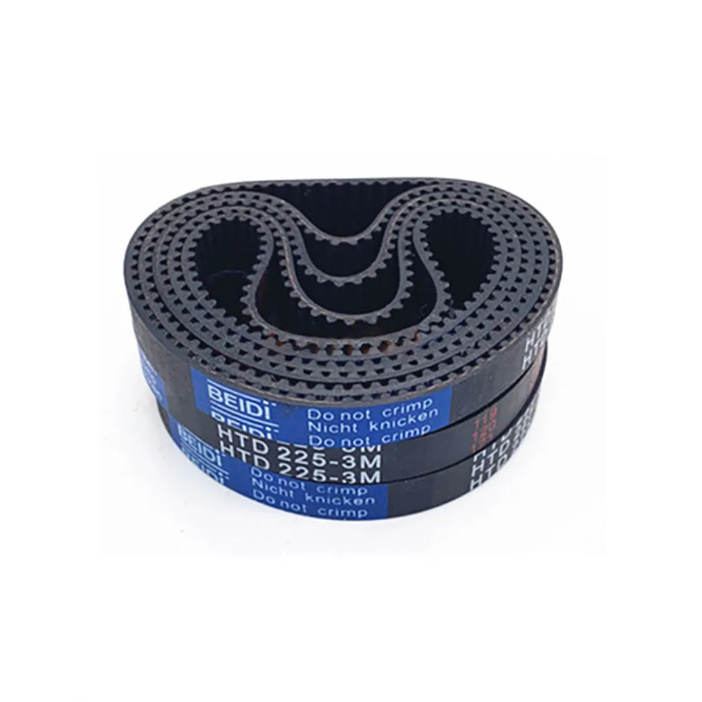 Width 6 10 15 20mm HTD 3M Rubber Arc Tooth Timing Belt Pitch Length 204 207 210 213 216 219 222 225 228 231 234mm Drive Belts