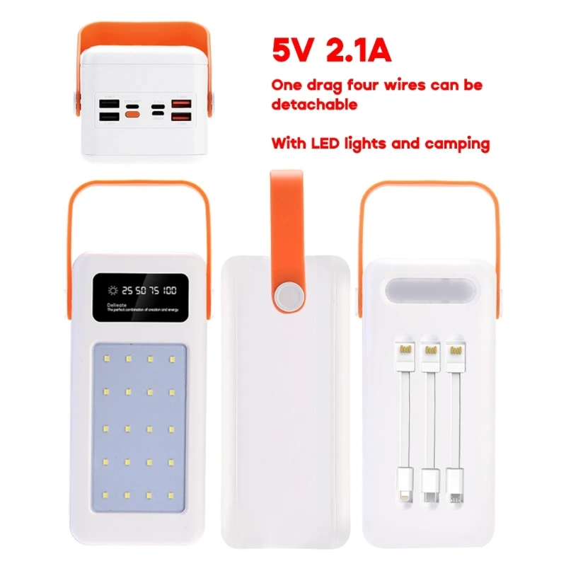 boîte de rangement charge rapide sans support pd usb livraison directe