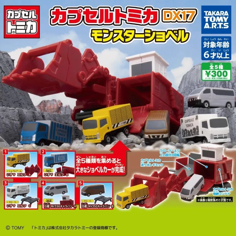

TAKARA TOMY Gashapon Toys Miniature Lorry Excavator Commercial Vehicles Model Toy Car Collectible Ornaments Kids Gifts