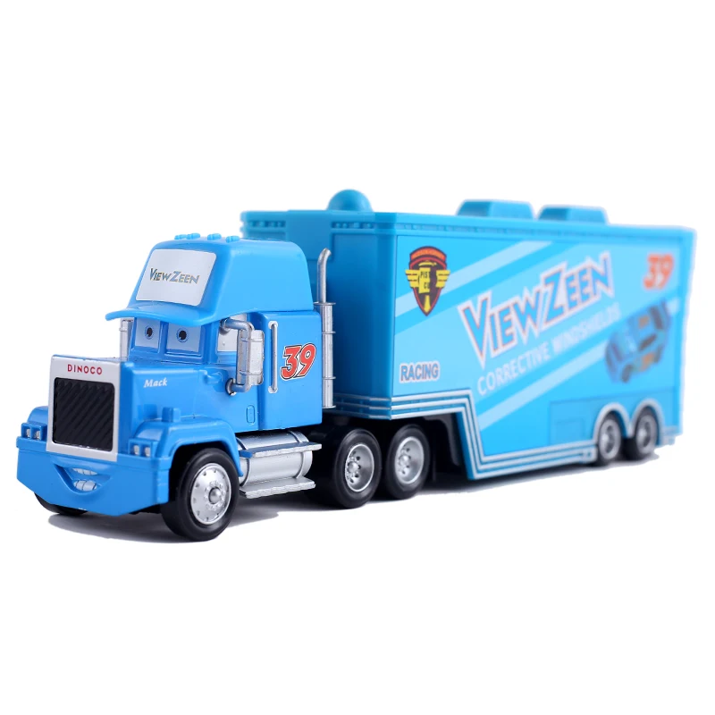 thumbnail image 1 of Figura de acción de Disney Cars Mack Truck Racing Chick Hicks, Rayo McQueen 1:55, modelo fundido a presión, juguete para niños, regalo de cumpleaños, 1 of 5