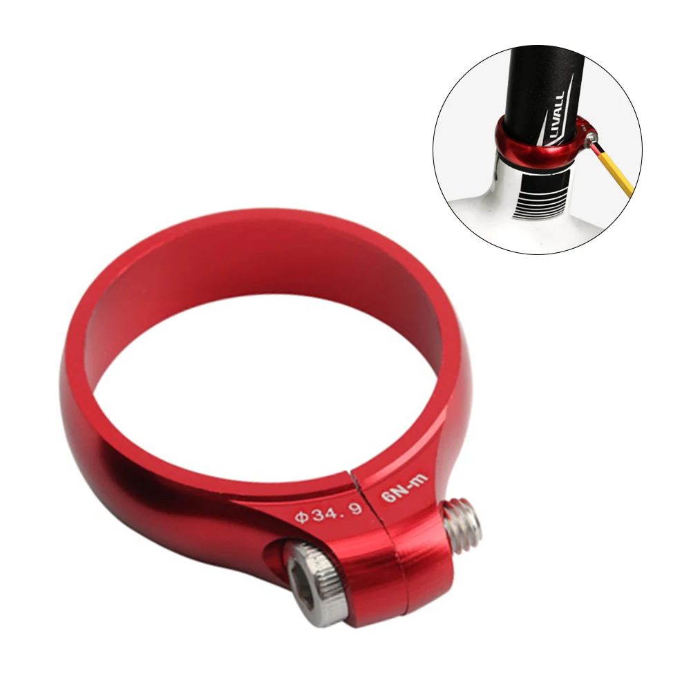 34.9mm Aluminum Alloy Bicycle Seat Post Clamp Bolt Screw Lock Saddle Seatpost Tube Clamp For MTB Road Bike Fixed Gear