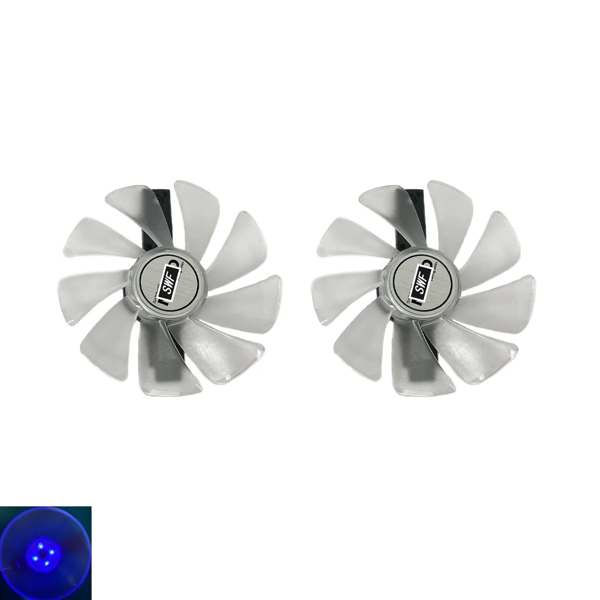 Ventilador Refrigerador para Placa Gráfica Cf1015h12d Fd10015m12d Ventilador Refrigerador para Safira Rx470 Rx590 Rx580 Rx480 Rx570 Nitro Special Edition Novo - Imagem 2