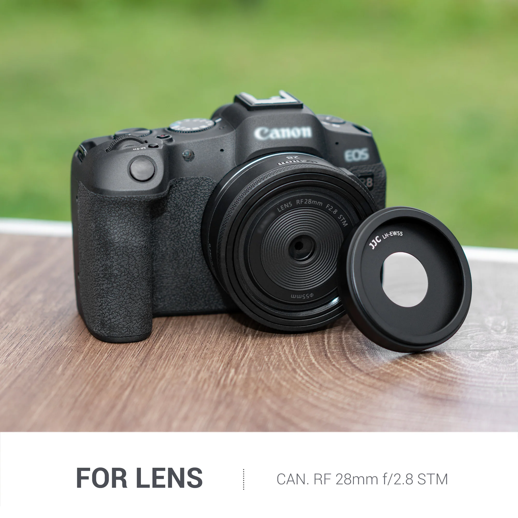 Jjc linsen hauben schutz ersetzen für canon EW-55 für canon rf 28mm f/2,8 stm objektiv – Detail 4