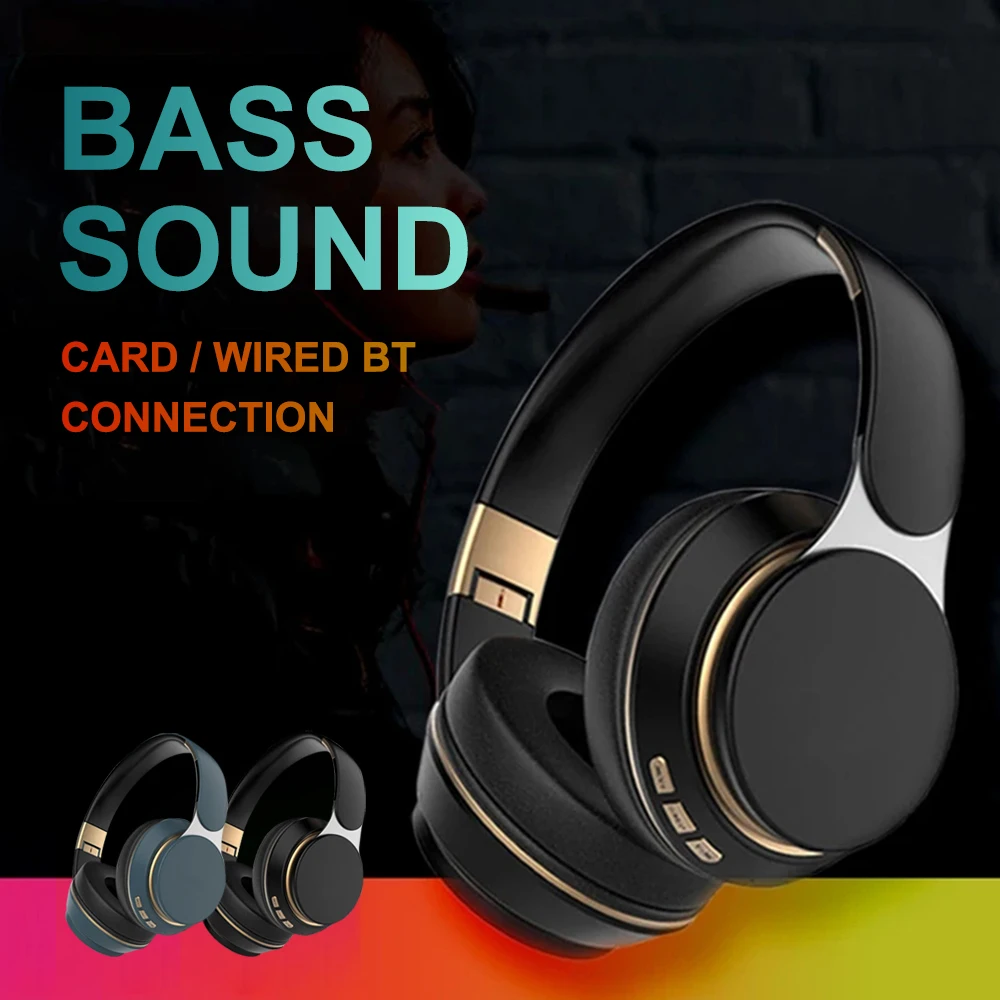 Description Picture 3 of itemWireless Head Mounted Bluetooth Earphones ANC Noise Reduction Foldable Support Wireless/wired/TF Card Mode HD Microphone