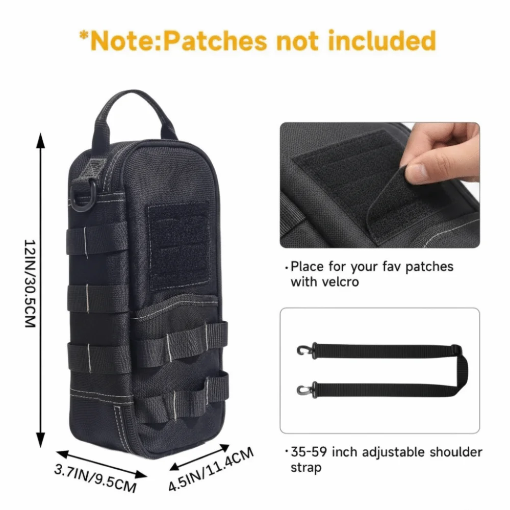 Kit di Attrezzi Portatile per Esterni con Picchetti da Terra, Borsa per Campeggio, Pratica Borsa Portaoggetti ad Alta Capacità per Accessori da Tenda - immagine 6