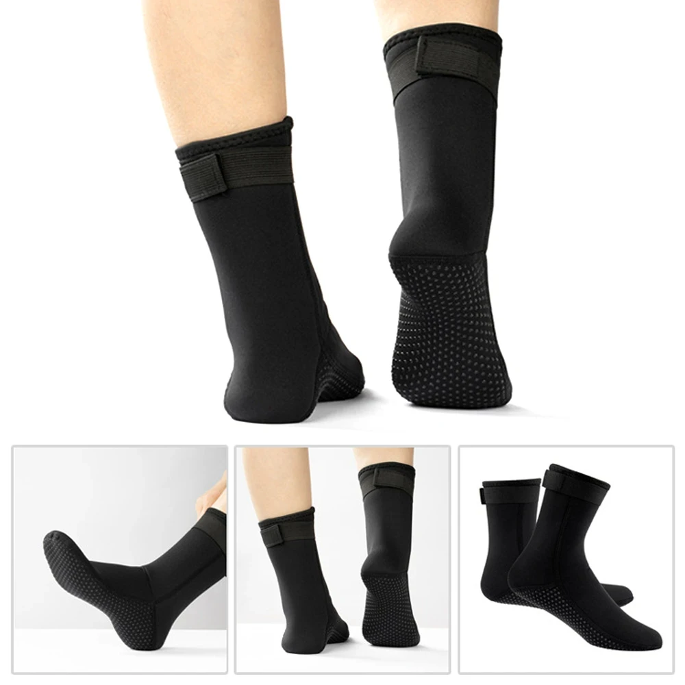 Description Picture 5 of item5mm/3mm Neopreno Diving Socks Non-Slip Wetsuit Socks Soft Material Water Socks For Snorkeling Surfing Swimming Men Women Socks