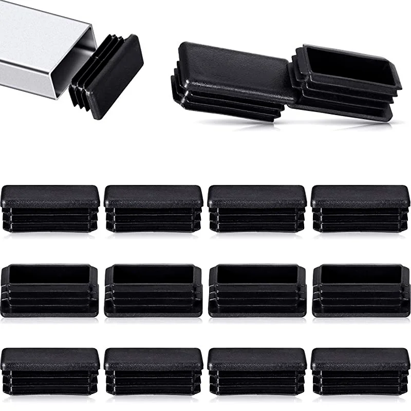 Pipe Plugs 10pcs Plastic Pipe Inner Plug Dust Cover Square Steel Tube Blanking End Cap Bung For Ladder Furniture Chair Table Leg Protector
