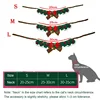 Cute Cat Bow Collar Wool Crocheted Christmas Cats Bowtie Collar Bow Tie Pet Bib for Indoor Cats Kitten and Small Dogs Puppies 6