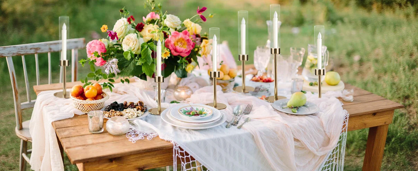 gold candle holder