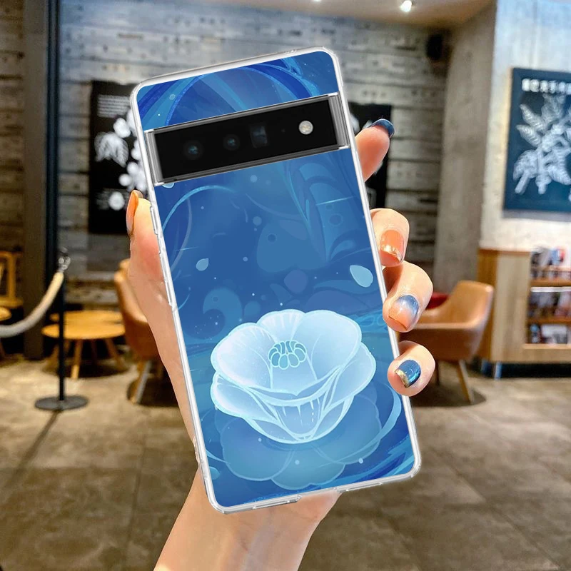 Genshin Impact Logo Soft Silicone Shockproof Clear Phone Case