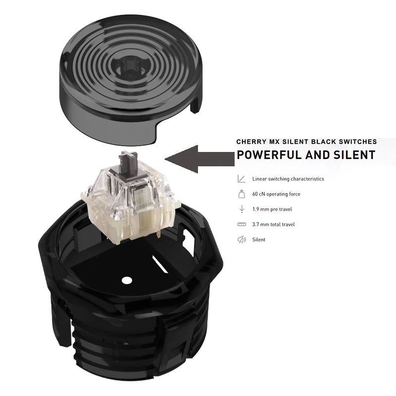 Original Gamerfinger HBFS-30-BUCKLE 30mm Snap In Mechanical